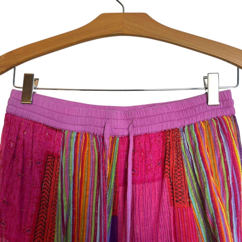 Soft Surroundings Multicolor Patchwork Maxi Skirt - image 4